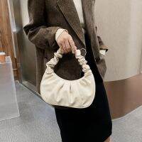 ✠◑▣ сумка женская Women Korean Fold Shoulder Dumpling Bags Bolsa Mochila Luxury Designer Fashion 가방 Pleated Hand Bags for Women