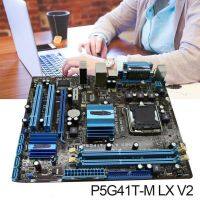 เมนบอร์ดเมนบอร์ด P5G41T-M LX เมนบอร์ด V2 DDR3ช่องเสียบ LGA 775 8GB CPU หน่วยความจำแบบ Dual Channel รองรับ VGA อินเตอร์ระหว่าง Mainbord Dropshipping