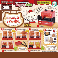 Tarlin gashapon รูปอะนิเมะ Kawaii Cat เบเกอรี่ bread House bakeshop Miniature Gacha Figurine แคปซูลน่ารักของเล่นตุ๊กตาอุปกรณ์เสริม