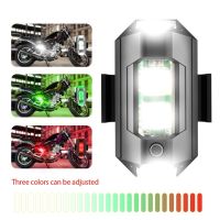 Universal Led Aircraft Strobe Lights Motorcycle Anti-collision Warning Light With USB Charging 7 Colors Turn Signal Indicator