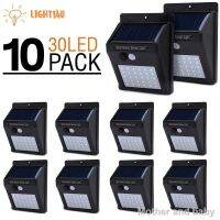 XAC ไฟโซลาเซลล์ ราคาขายส่ง▼◇✙ led light solar cell โคมไฟโซล่าเซล โคมไฟติดผนัง (10ชิ้น) ไฟ ไฟโซล่าเซล POWERED ตรวจจับความเคลื่อนไหว เป Solar light  โซล่าเซล