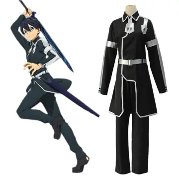 Anime Sword Art Online SAO Kazuto Kirigaya Kirito Cosplay Costume Party  Dress Up