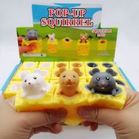 【LZ】﹍☂☼  Cute Pop Up Mouse Squirrels Frogs Animals Squishy Squeeze Fidget Toys Decompression Stress Relief Funny Gifts for Kids Adults