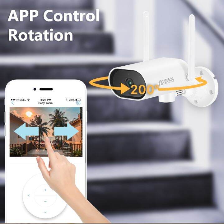 Anran Expandable 8 Channel Nvr Outdoor WiFi Cameras Pan Tracking CCTV