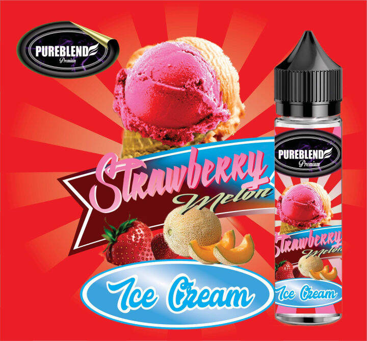 Pureblendz Strawberry Melon Ice Cream 3mg Lazada PH