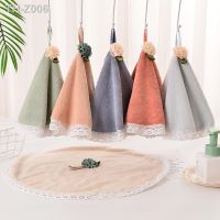 Cute Lace Dress Round Shape Face Hand Towel for Baby Soft High Absorbent Kitchen Bathroom Cleaning Towels Polyester Comfortable