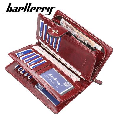 Baellerry Women Wallets Large Hollow Out Long Wallet Fashion Top Quality PU Leather Card Holder Wallet For Women