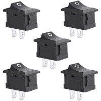 5Pcs Rocker Switch Circuit Switch 2 Pin Snap in On/Off Position Snap Boat Rocker Switch 12V/110V/250V OT8G