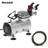 Nasedal 100PSI 7bar คอมเพรสเซอร์สูงสุดสำหรับมืออาชีพสำหรับพู่กันพ่นสีศิลปะการทำเล็บมือแบบสเปรย์เค้กงานศิลปะ NT-18B เครื่องมือสีทาเล็บ