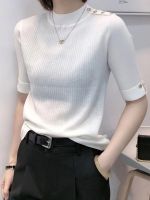 Moda coreana t das mulheres 2023 verão solto malha topos feminino t camisa de manga curta camisas das mulheres roupas de mujer