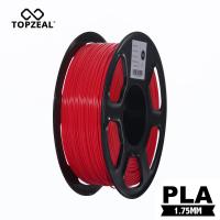 TOPZEAL สีแดง3D เครื่องพิมพ์ PLA Filament 1.75มม. 1กก. (2.20LBS) 3D การพิมพ์ Filament พลาสติกสำหรับเครื่องพิมพ์3D
