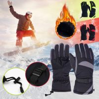 （AT） WinterSnowproof Gloves Mountaineering WindproofSki Gloves For MenWomen Outdoor Adult Ski Warm Gloves