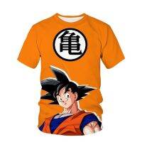 Mens 3d Dragon Ball Z Printed T-shirt Boutique Monkey King T-shirt Summer Trend Harajuku Loose Short-sleeved Casual O-neck Top