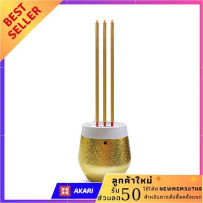 ธูปไฟฟ้า LED 3 ดอก CLAIRE 30 ซม. สีขาว/ทอง สินค้าเกรดพรีเมียม electric incense