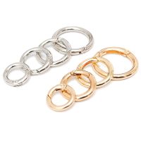 【CC】✿✢  5 Pcs 18mm-34mm Metal O Clasps Round Keychain Dog Chain for Jewelry