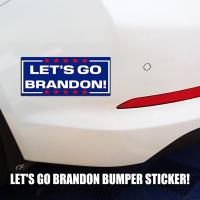 สติ๊กเกอร์ติดรถยนต์ สติ๊กเกอร์ติดกันชนรถยนต์ Let s Go Brandon ตลกกาวที่แข็งแกร่งสำหรับกันชนรถยนต์รถบรรทุกรถตู้หน้าต่างแล็ปท็อป