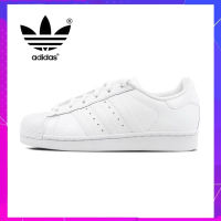 【ของแท้ ใหม่】Adidas Clover Superstar รองเท้าผ้าใบผู้ชายและผู้หญิง รองเท้าลำลอง รองเท้าวิ่ง