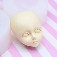 Soft clay Q version silicone face mold ultra light clay soft clay fondant face mold bjd silicone SD baby face mold Clay  Dough