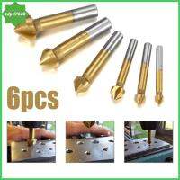 HSS Countersink Drill TDPTI76V8บิต3ขลุ่ย6.3/8.3/10.4/12.4/16.5/20.5มม Countersink เครื่องขูดในทางปฏิบัติในทางปฏิบัติด้ามจับกลมตัด Chamfer เครื่องมือไฟฟ้ามือ