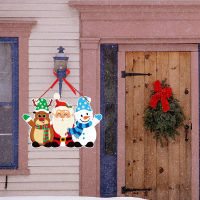 ของตกแต่งประตูเทศกาลคริสต์มาสการตกแต่งบ้านเทศกาลคริสต์มาสสัญลักษณ์ประตูประดับตกแต่งคริสมาสต์เทศกาลซานต้ามนุษย์หิมะกวางเรนเดียร์ตกแต่งในร่ม/กลางแจ้งมากขึ้นสำหรับผนังประตูหน้าบ้านต้อนรับแขกด้วยเชียร์คริสต์มาส