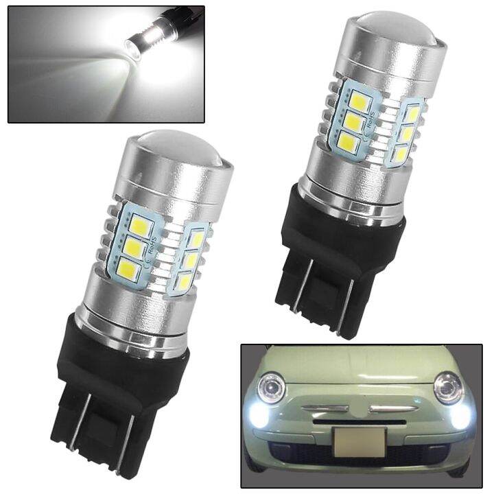 cw-cashcow-for-fiat-500-daytime-running-light-lamp-bulbs-drl-white-t20-7443-580-w21-5w-car-led-lights-3030-smd-led-super-bright