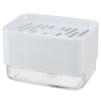 Kitchen Cleaning Soap Box with Sponge Soap Storage Box Kitchen Soap Dispenser Sponge Scrubber Holder Case