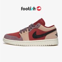 2023 Original J 1 Low JA1 red bean milk tea red pink purple stitching mens and womens basketball shoes casual sports runnin