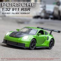 Diecast อัตราส่วน1:32แบบจำลองรถโลหะผสมขนาดเล็ก Porsche 911.2 997ยานพาหนะโลหะของขวัญของสะสมสำหรับเด็กเด็กของเล่นคริสต์มาส