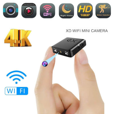 กล้อง Ip ขนาดเล็ก4K Full HD 1080P,XD WiFi Night Vision กล้องตรวจจับการเคลื่อนไหว IR-CUT บันทึกวิดีโอ HD