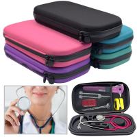 ⚡ จัดส่งที่รวดเร็ว ⚡ Portable Stethoscope Storage Box Carry Travel Case Bag Hard Drive Pen Medical Organizer