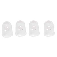 4pcs New Soft Silicone Guitar Thumb Finger Picks Protector Fingertips