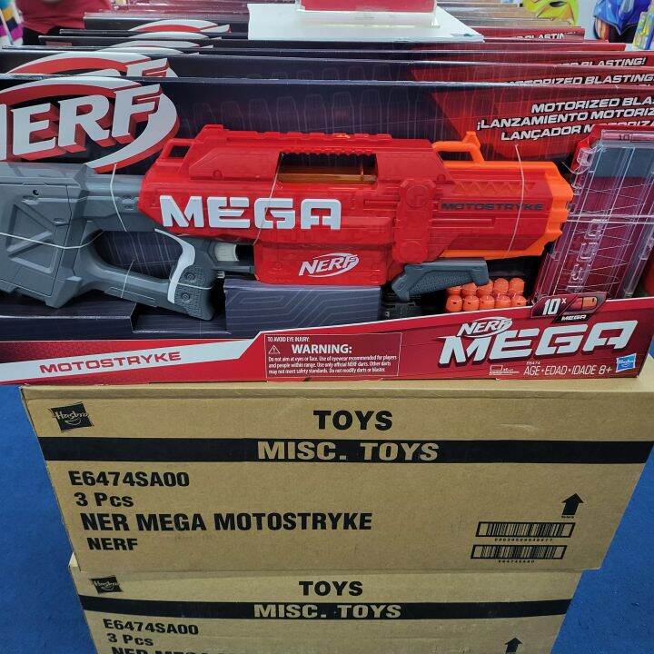 Nerf Mega Motostryke Automatic Motorized Blaster Otomatis Hasbro Lazada Indonesia