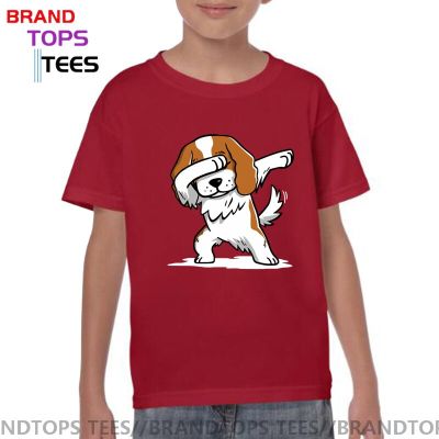 Tricolor Cavalier King Charles Spaniel Dog Dabbing T Shirt Pet Dog Lover Gift Tee Shirt Teen2021 New