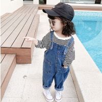 2022 Jumpsuit For Girls Kids Spring Autumn Jeans Overall Dress Rompers Kawaii Overalls Denim Suspender Pants Fashion Children