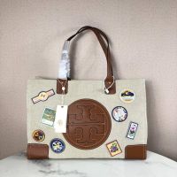 กระเป๋าถือ หรือสะพาย TORY BURCH MEDIUM TOTE เปิด - ปิดกระเป๋าด้วยแม่เหล็กแบบซ่อน