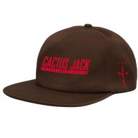 【KFAS Clothing Store】 Travis Scotts Cactus Jack Snapback Cap หมวกเบสบอลปักผ้าฝ้ายสำหรับผู้ชายผู้หญิงปรับ Hip Hop Dad Hat Bone Dropshippin