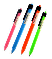 ปากกา SPEED B-805 ปากกาลูกลื่น ญี่ปุ่น หมึกน้ำมัน เปิดไว้หมึกไม่แห้ง แบบกด 0.7มม. ด้ามมี4สี รุ่นสีสด บรรจุ 36 ด้าม/กระปุก