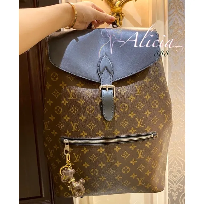 Louis Vuitton, Bags, Louis Vuitton Palk Backpack In Monogram Macassar  Authentic