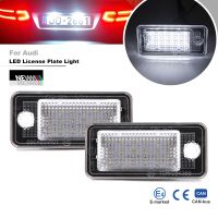 Canbus โคมไฟแผ่นตัวเลขไฟป้ายทะเบียน Led สำหรับ A4 A3รถออดี้ S4 RS4 B6 B7 A6 RS6 S6 C6 S5 Cabrio Q7 A8 S8 RS4 Avant