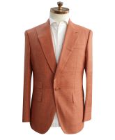 Latest Design Orange Coat Pant Men Suit