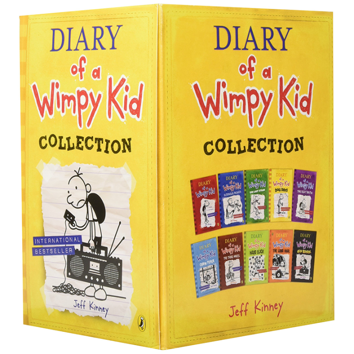Postal spot English original diary of a Wimpy Kid box set 10 childrens diaries