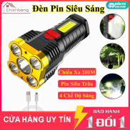 Đèn pin cầm tay siêu sáng 5 bóng chống thấm nước