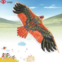 XINJI ดีที่สุด สายว่าว 30 เมตร DIY ทริปครอบครัว ของเล่น Flat Eagle ว่าว 1.1 ม. นกบิน