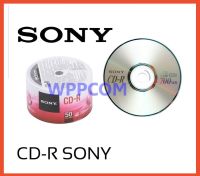 แผ่นซีดี CD CD-R ยี่ห้อ SONY แท้ ความจุ 700MB Pack 50 แผ่น