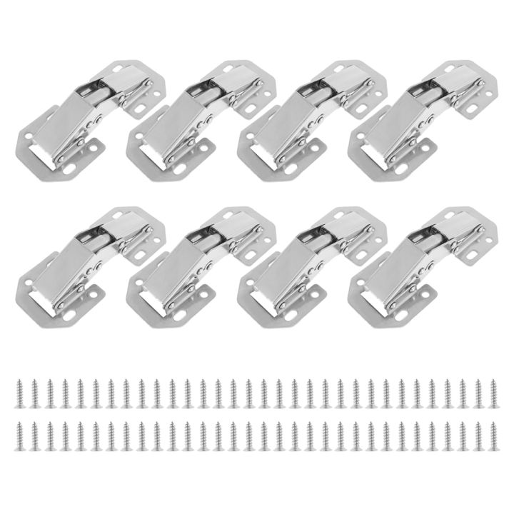8pcs-stainless-steel-cabinet-hinges-90-degree-concealed-door-hinge-8-holes-full-overlay-self-closing-hinges-cabinet-hardware