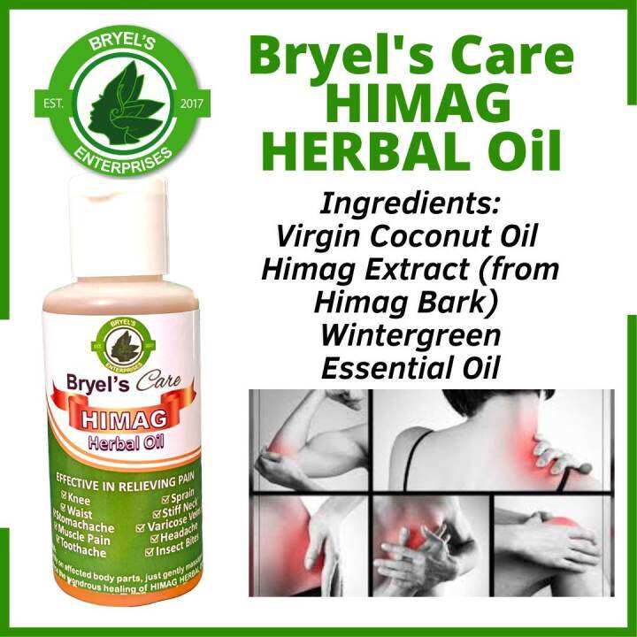 ⚡🔥⚡bryels Himag Herbal Oil Organic Massage Oil Pantanggal Ng Sakit Ng