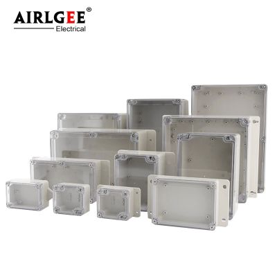 Clear Waterproof Junction Box Plastic Enclosure Box Project Instrument Case Electrical Project Box Transparent Cover With Ear