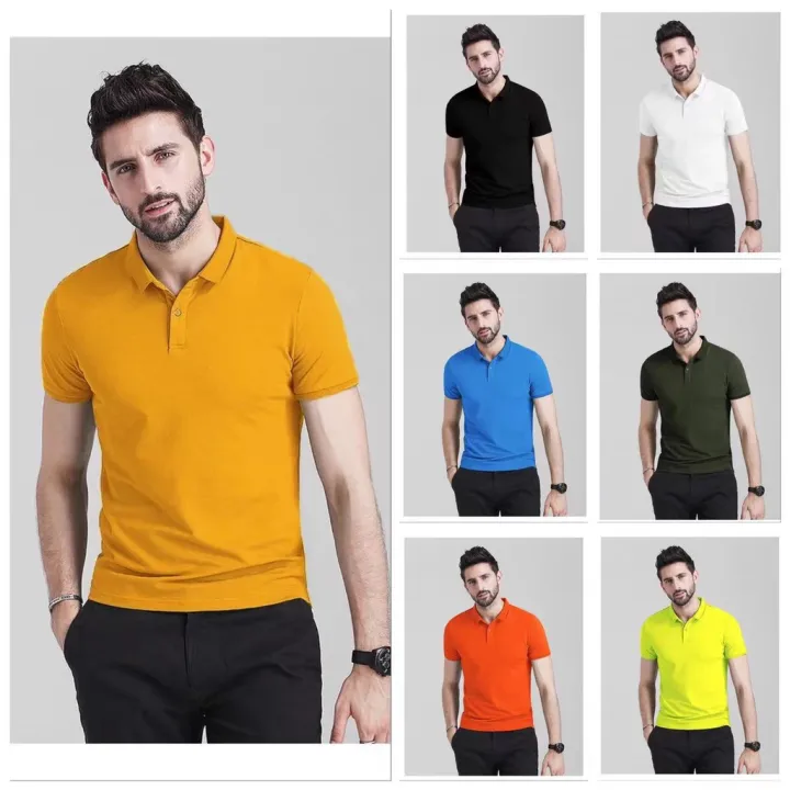 Mainit na benta SIMPLE Men's drifit Polo Shirt Unisex Quality korea ...