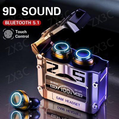 2023 NEW TWS bluetooth earphone 5.3 Waterproof Wireless ear phone bluetooth 9D Stereo Sports Earbuds LED Microphoe for IOS/Android/iPad/Pc Sports Headset Built-in Microphone Stereo Bass Earplugs  earphones gaming 游戏蓝牙耳机
