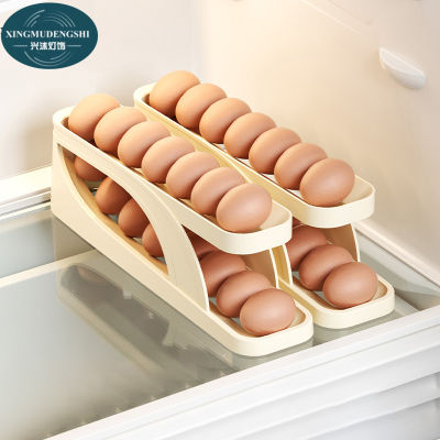 XMDS ที่วางไข่ชั้น กล่องเก็บไข่ ฟอง วางซ้อนได้ ที่ใส่ไข่ กล่องใส่ไข่ เข้าตู้เย็นได้